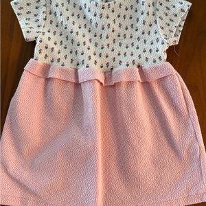Zara Pink and White Kids Dress